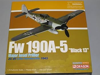 Amazon.co.jp: ドラゴン 1/72 Fw190A-5 ブラック13 JG26